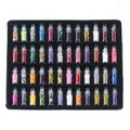 Kit 48 flacons paillettes résine cœur étoile micro perles pour bijoux – 2