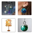 Kit 5 moules bijoux géométriques pour pendentifs décoratifs – 3