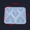 Kit 5 moules bijoux géométriques pour pendentifs décoratifs – Couleur Heart
