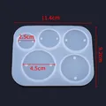 Kit 5 moules bijoux géométriques pour pendentifs décoratifs – Couleur Round