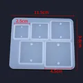 Kit 5 moules bijoux géométriques pour pendentifs décoratifs – Couleur Square