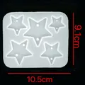 Kit 5 moules bijoux géométriques pour pendentifs décoratifs – Couleur Star