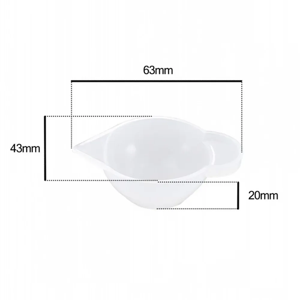 Kit 5 tasses mélange résine silicone empilables