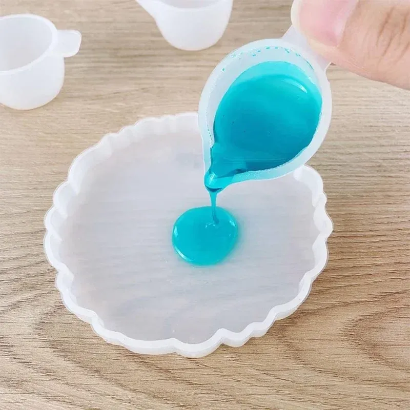 Kit 5 tasses mélange résine silicone empilables