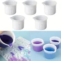 Kit 5 tasses mesure silicone 50 ml résine époxy – Couleur 5Pcs