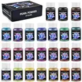 Kit 6 à 30 pigments poudre mica nacrée pour résine – Couleur 1559764-24 colors