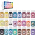 Kit 6 à 30 pigments poudre mica pour résine époxy – Couleur 1467562-24 colors