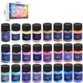 Kit 6 à 30 pigments poudre mica pour résine époxy – Couleur 1467563-24 colors