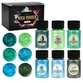 Kit 6 à 30 pigments poudre mica pour résine époxy – Couleur 1490665-6 colors