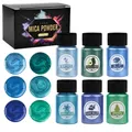 Kit 6 à 30 pigments poudre mica pour résine époxy – Couleur 1490666-6 colors