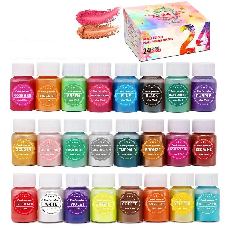 Kit 6 à 30 pigments poudre mica pour résine époxy