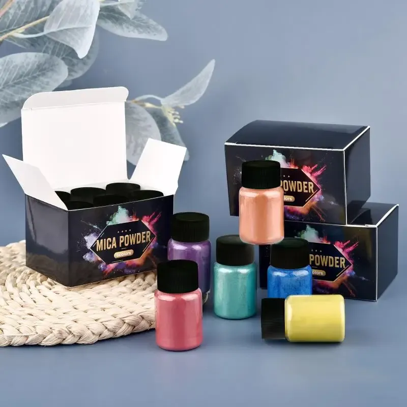 Kit 6 à 30 pigments poudre mica pour résine époxy