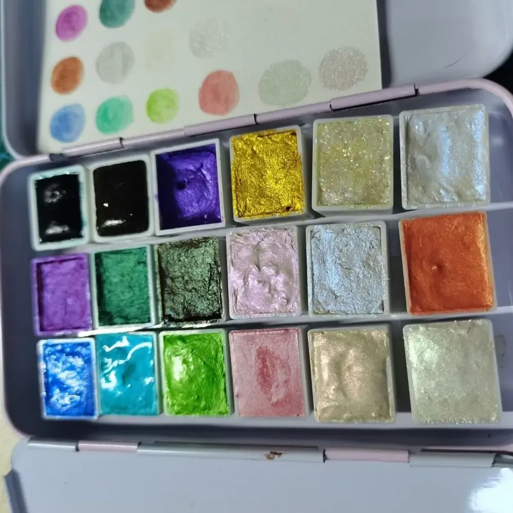 Kit 6 couleurs poudre de mica nacrée pour résine