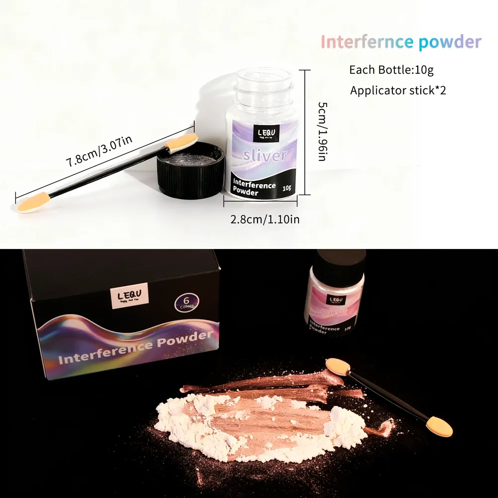 Kit 6 paillettes nacrées mica caméléon pour résine