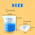 Kit 8 tasses mesure silicone 125 ml résine époxy – 2