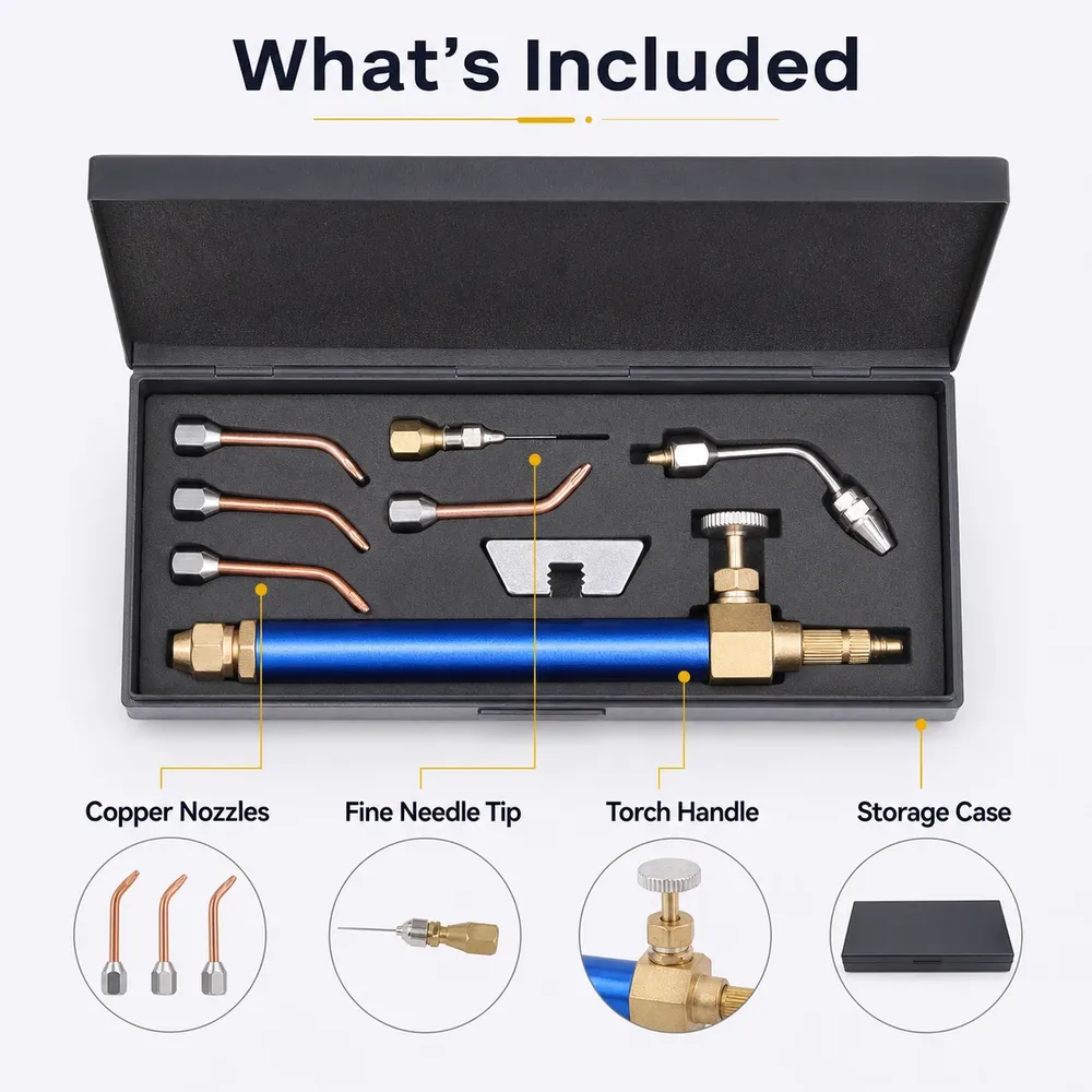 Kit chalumeau bijoux avec 5 embouts