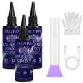 Kit colle UV 100g à séchage rapide pour bijoux – Couleur 300g set