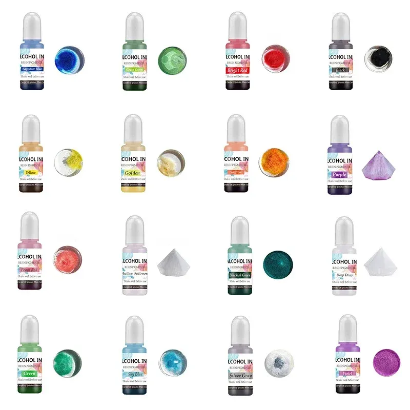 Kit colorant liquide résine époxy pour bijoux et artisanat