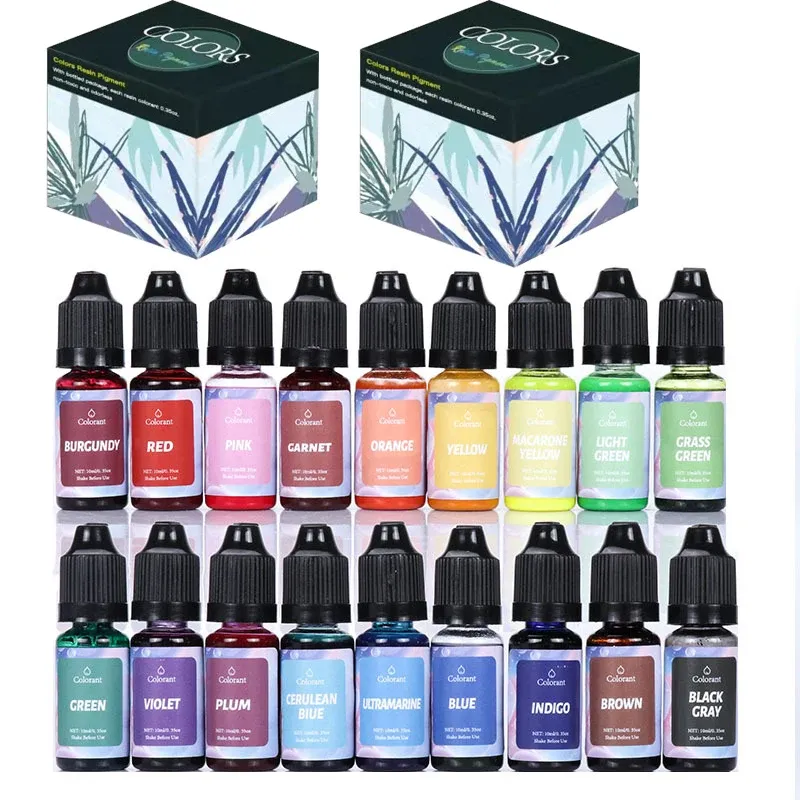 Kit colorant liquide résine époxy pour bijoux et artisanat