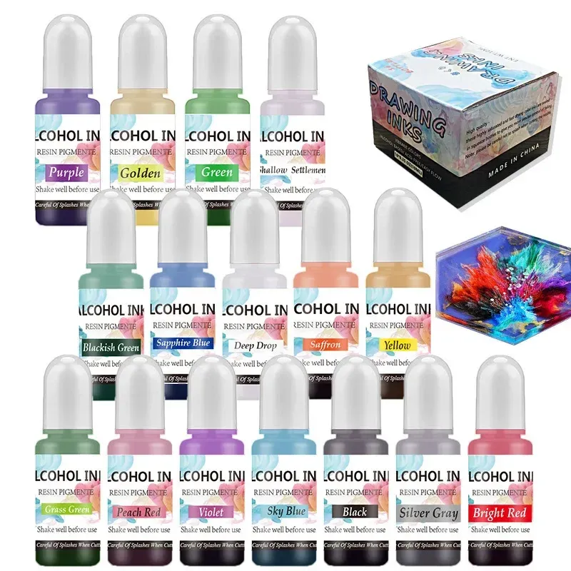 Kit colorant liquide résine époxy pour bijoux et artisanat