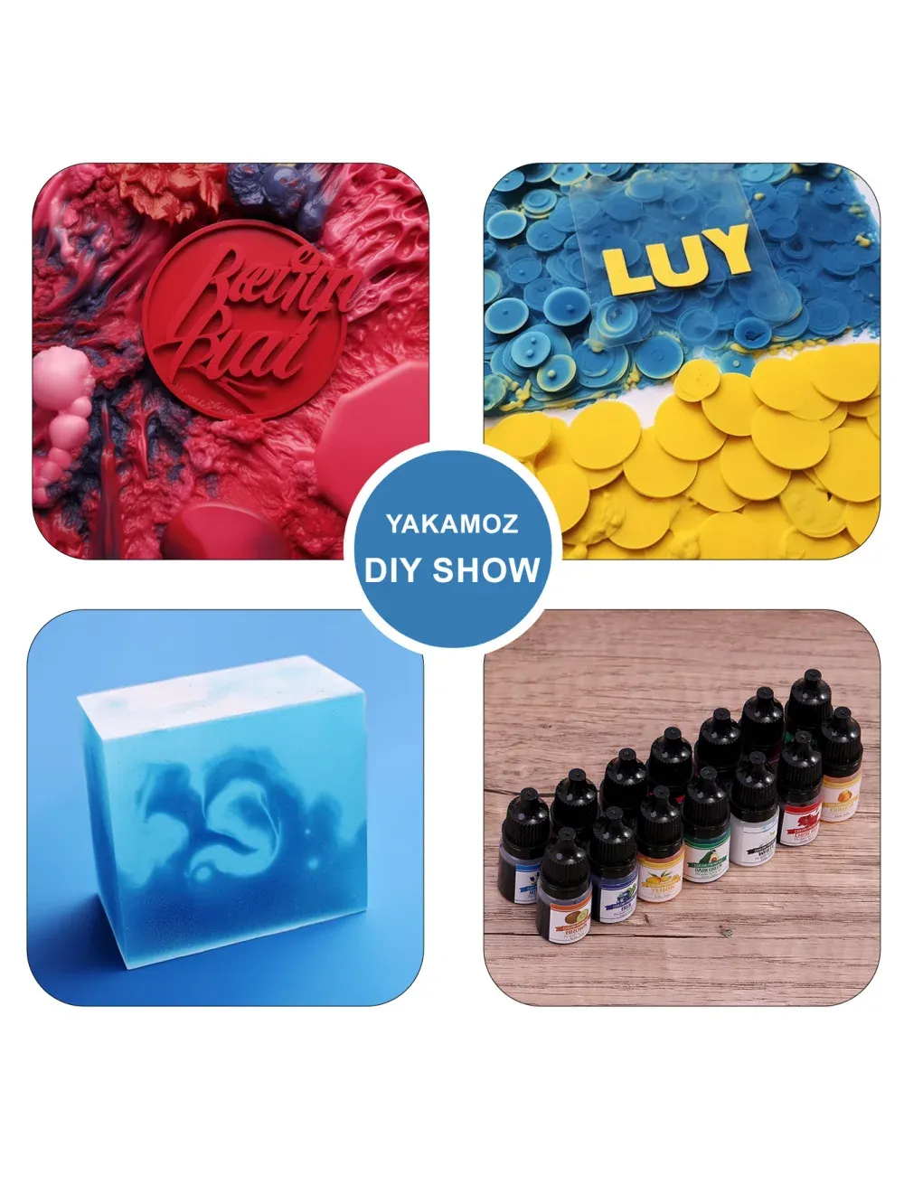 Kit colorant liquide résine époxy pour bijoux et artisanat