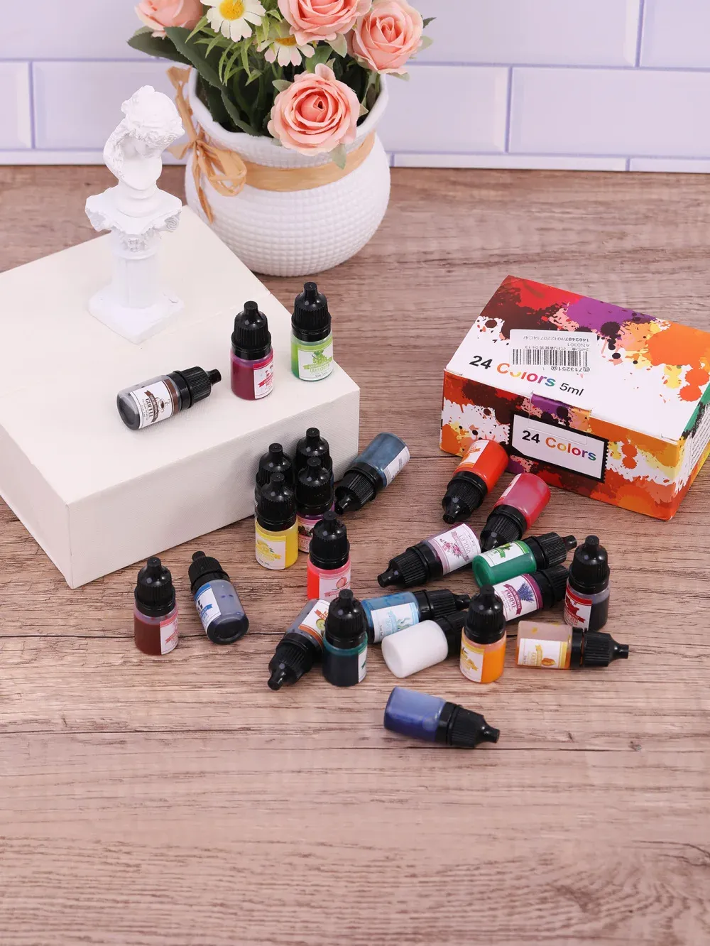 Kit colorant liquide résine époxy pour bijoux et artisanat
