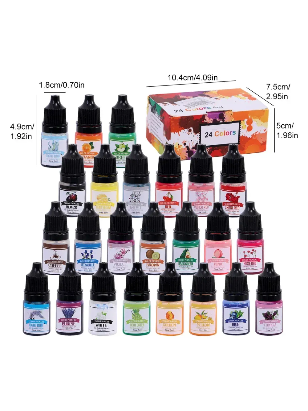 Kit colorant liquide résine époxy pour bijoux et artisanat