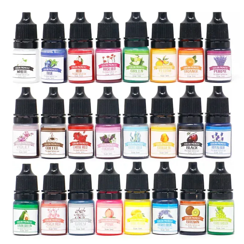 Kit colorant liquide résine époxy pour bijoux et artisanat