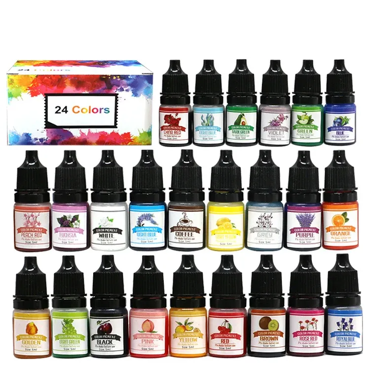 Kit colorant liquide résine époxy pour bijoux et artisanat