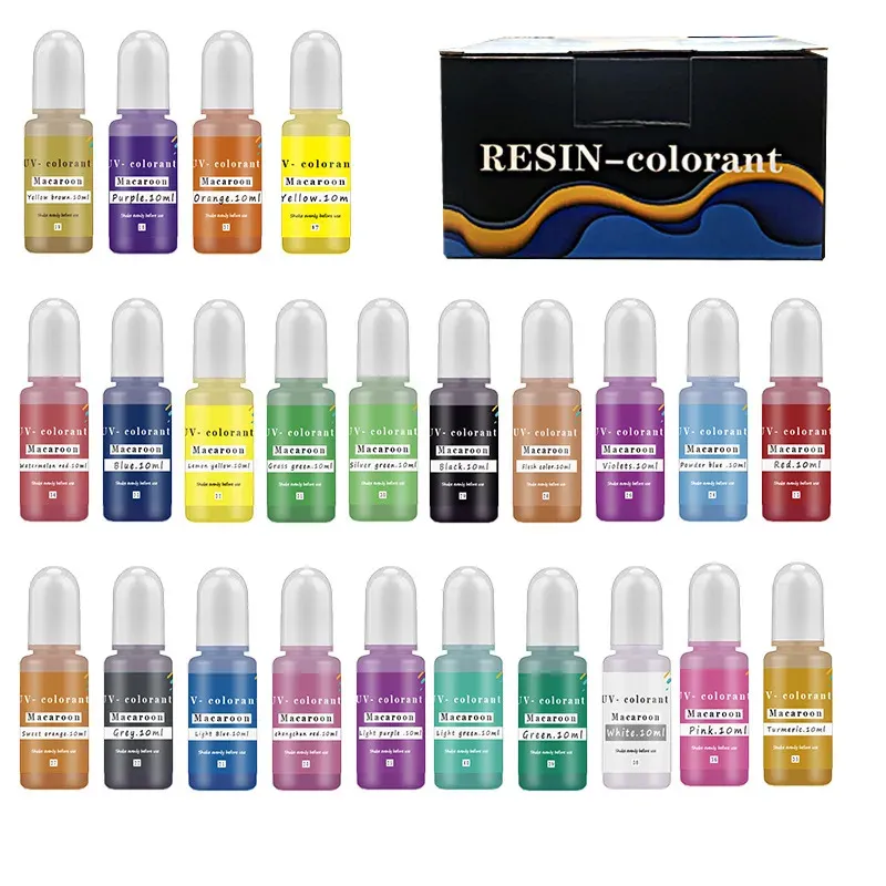 Kit colorant liquide résine époxy pour bijoux et artisanat