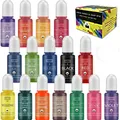 Kit colorant liquide résine époxy pour bijoux et artisanat – Couleur Ensemble 1
