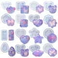 Kit de 16 moules silicone géométriques pour bijoux – 1
