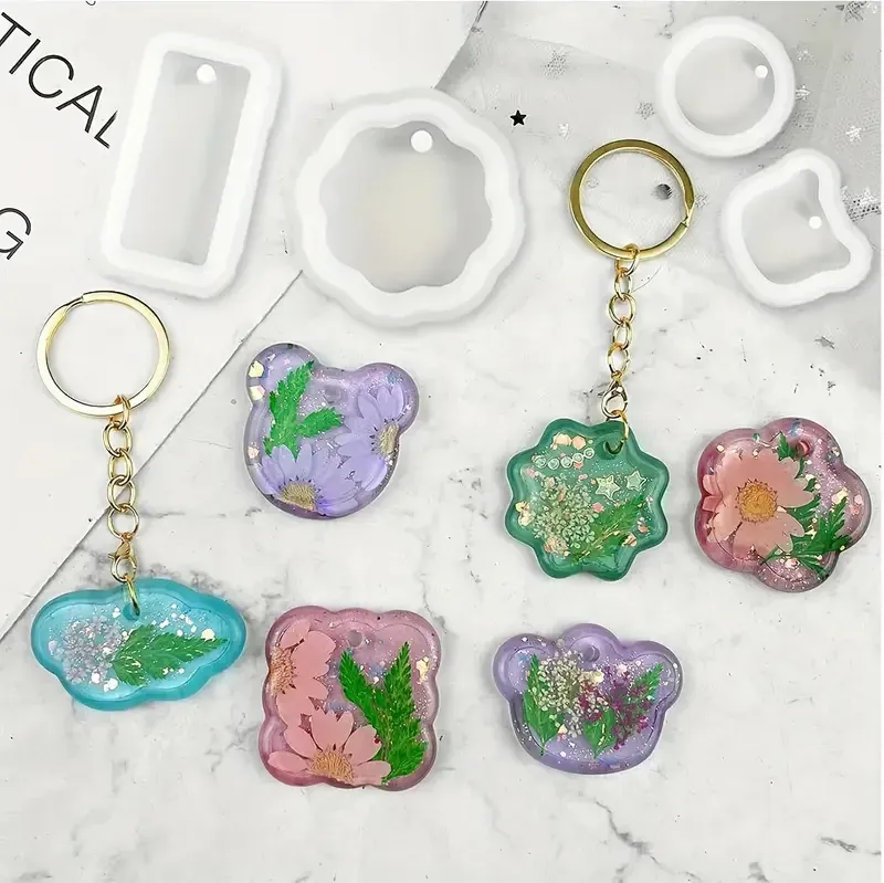 Kit de 16 moules silicone géométriques pour bijoux