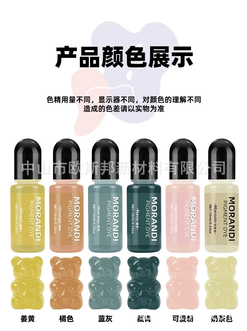 Kit de 24 colorants Morandi 10 ml pour résine