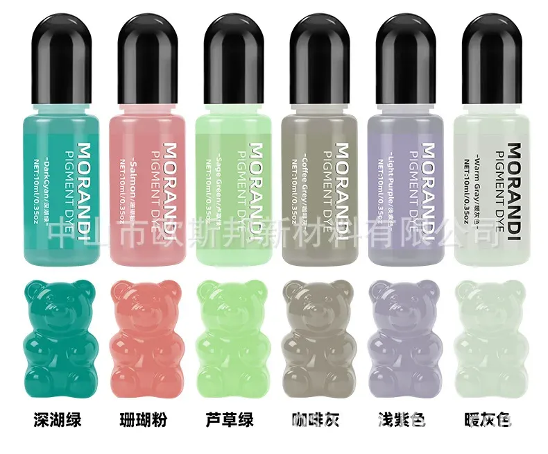 Kit de 24 colorants Morandi 10 ml pour résine