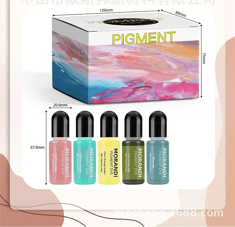 Kit de 24 colorants Morandi 10 ml pour résine