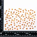 Kit de 24 fleurs séchées pressées bleues pour résine – Couleur Suck orange