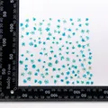 Kit de 24 fleurs séchées pressées bleues pour résine – Couleur Suction blue