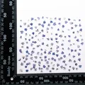 Kit de 24 fleurs séchées pressées bleues pour résine – Couleur Suction blue