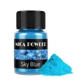 Kit de 24 pigments mica nacrés pour résine – Couleur Sky Blue