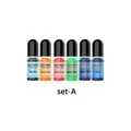 Kit de 6 colorants liquides pour résine époxy – Couleur A six bottles