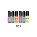 Kit de 6 colorants liquides pour résine époxy – Couleur B six bottles