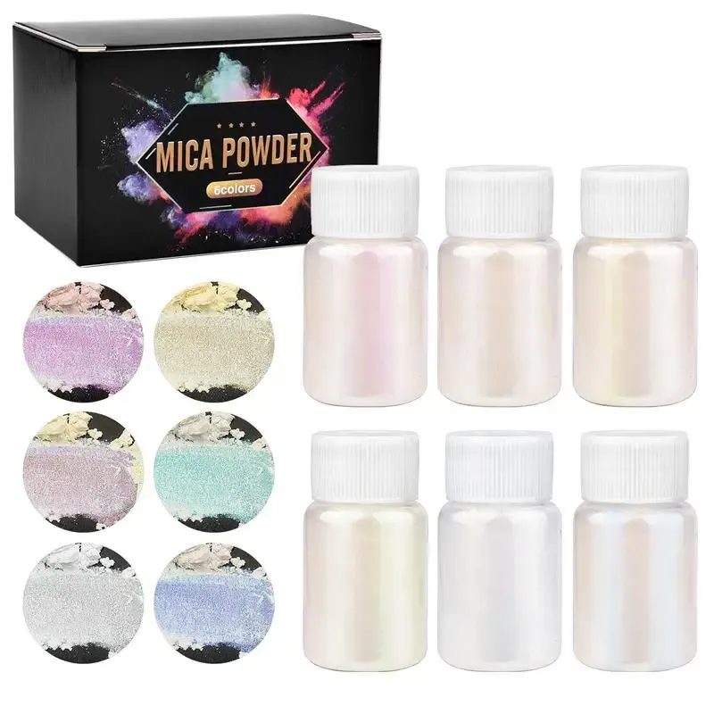 Kit de 6 pigments mica nacrés pour résine