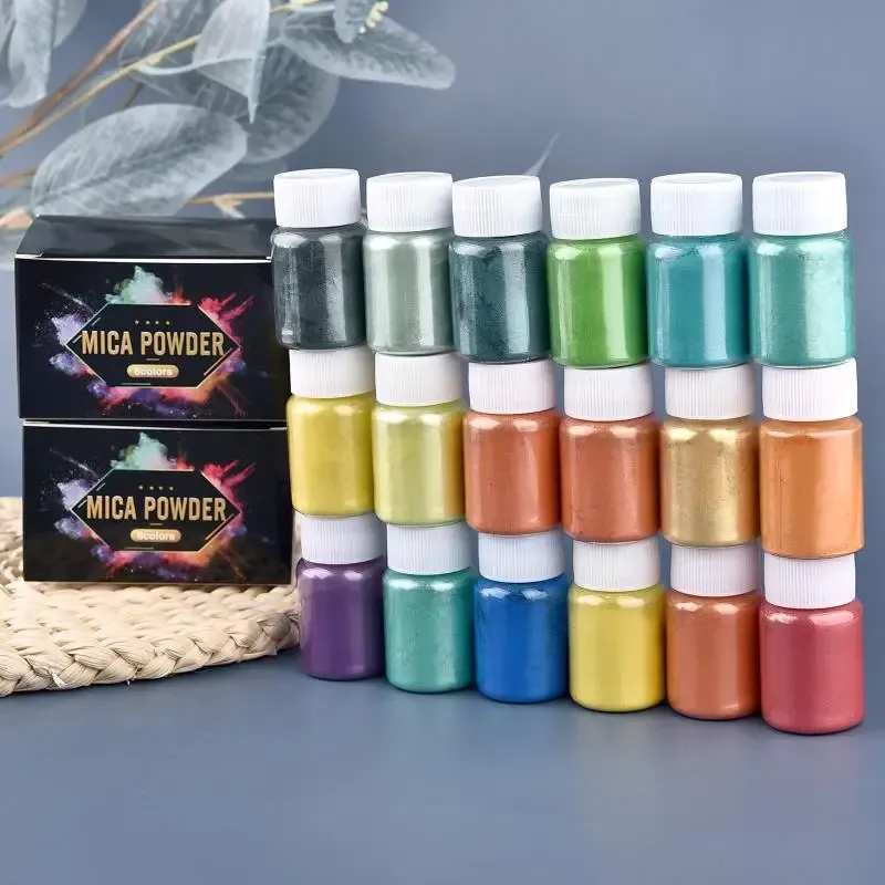 Kit de 6 pigments mica nacrés pour résine