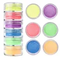 Kit de 6 poudres mica scintillantes pour résine – Couleur Argent (01)