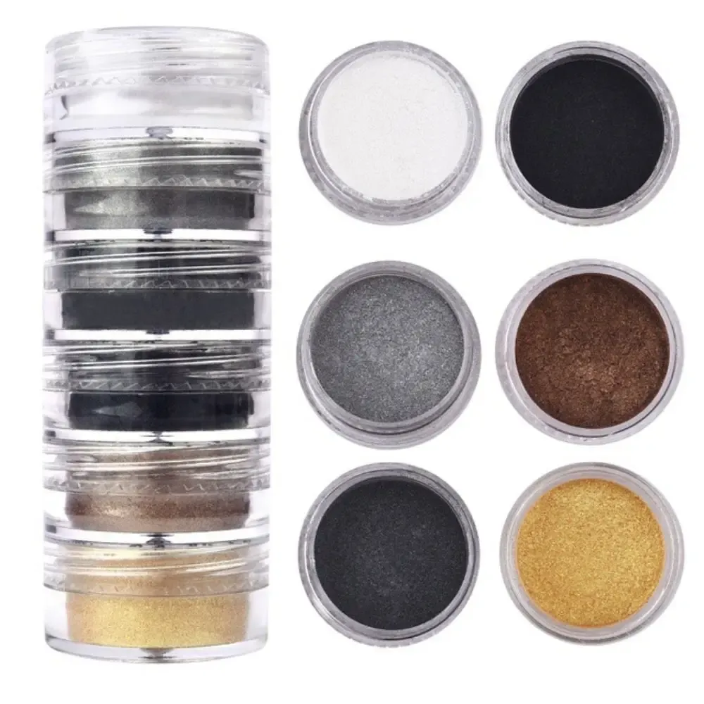 Kit de 6 poudres mica scintillantes pour résine