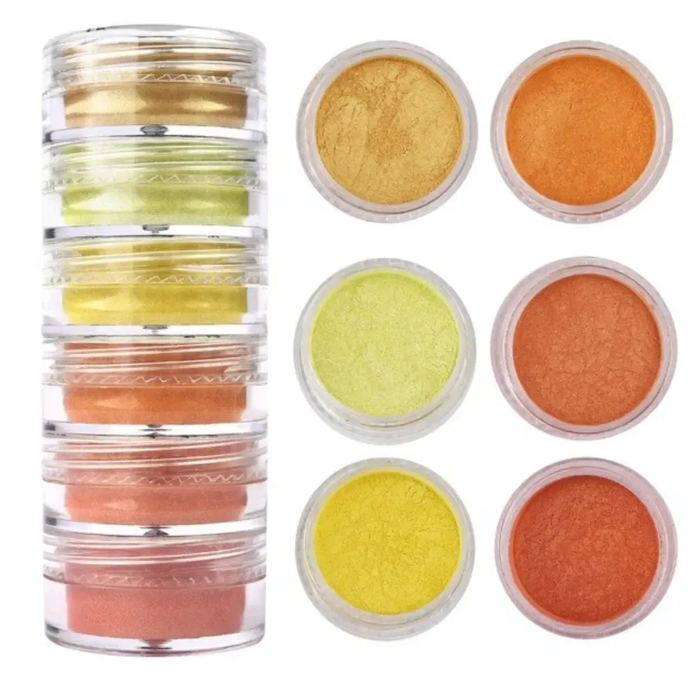Kit de 6 poudres mica scintillantes pour résine