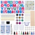 Kit démarrage moules résine silicone pour bijoux porte-clés – Couleur Kit 2