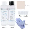 Kit démarrage résine époxy 50 ml à 250 ml et moules silicone – Couleur 100ml 100ml set