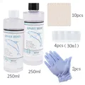 Kit démarrage résine époxy 50 ml à 250 ml et moules silicone – Couleur 250ml 250ml set